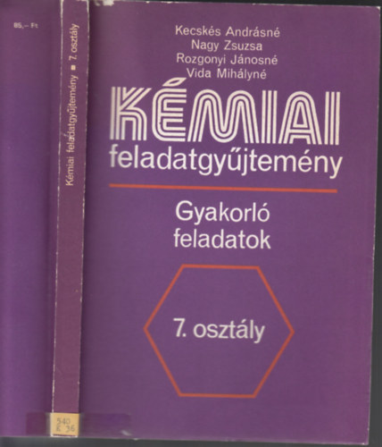 Kecsks Andrsn-Nagy Zsuzsa-Rozgonyi Jnosn-Vida Mihlyn - Kmiai feladatgyjtemny - Gyakorl feladatok 7.osztly (rsz: 80106/I.)