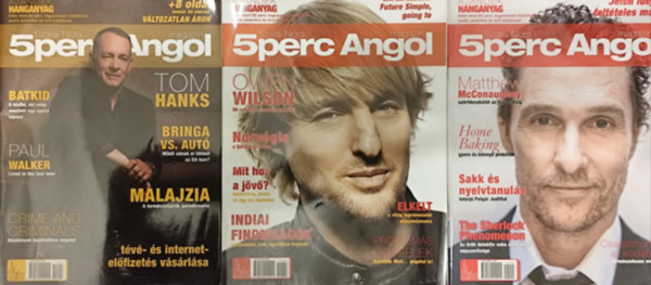 3 db 5 perc Angol Magazin - 2014. január-március
