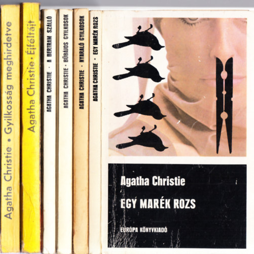 Agatha Christie - 6 db. Agatha Christie: Egy marék rozs + Nyaraló gyilkosok + Bűbájos gyilkosok + A Bertram szálló + Éjféltájt + Gyilkosság meghirdetve