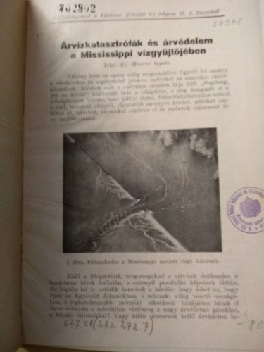 ifj. Maurer Gyula - rvzkatasztrfk s rvdelem a Mississippi vzgyjtjben