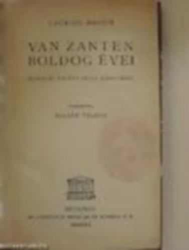 Laurids Bruun - Van Zanten boldog évei