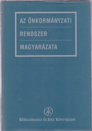 Az nkormnyzati rendszer magyarzata