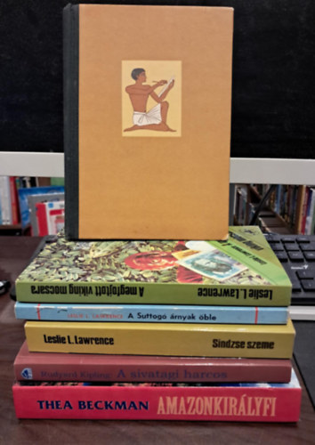 Rudyard Kipling, Thea Beckman, Hegeds Gza Leslie L. Lawrence - 6 db kalandregny KNYVMENT AJNLAT: A megfojtott viking mocsara+A Suttog rnyak ble+Sindzse szeme+A sivatagi harcos+