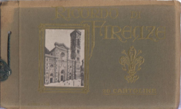 Ricordo di Firenze (20 db. Firenzei kpeslap olasz nyelven, mappban)