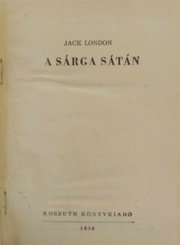 Jack London - A s�rga s�t�n