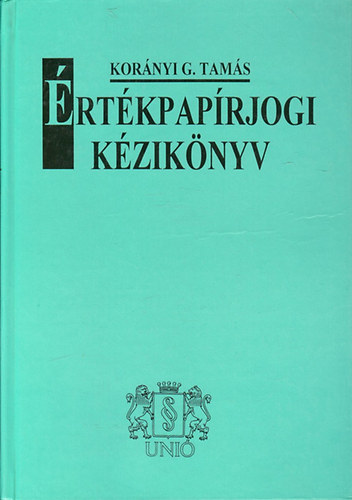 Kornyi G. Tams - rtkpaprjogi kziknyv