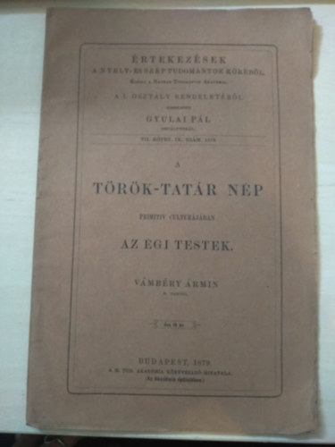 Vmbry rmin - A trk-tatr np primitv kultrjban az gi testek