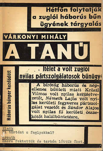 Vrkonyi Mihly - A tan