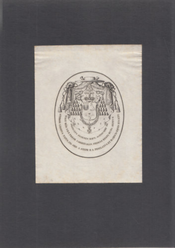 Ex Libris - Scitovszky Jnos (1785-1866) (eredeti nyomat)