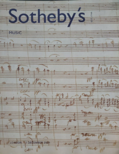 Sotheby's - Sotheby's: Music - Friday 7 December 2001, London