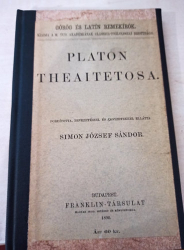 Simon J�zsef S�ndor - Platon Theaitetosa