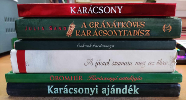 Julia Sand, Szondi Gy�rgy, Enyedy Gy�rgy, R�vai G�bor Hunyadi Csaba Zsolt - 6 db kar�csony: ~ Az �nnep var�zsa; A gr�n�tk�ves kar�csonyfad�sz; Sokunk kar�csonya; A j�szol szamara meg az �kre; �r�mh�r; Kar�csonyi aj�nd�k