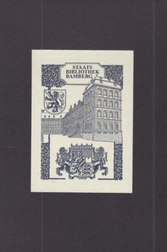 Ex Libris - Staats Bibliothek Bamberg (eredeti nyomat)