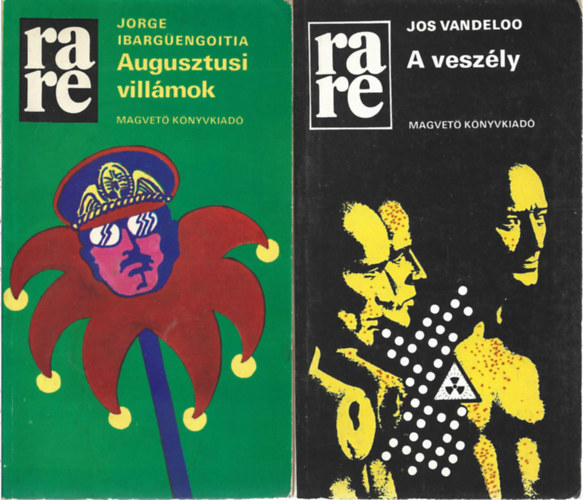 2 db RaRe knyv, Jorge Ibarguengoitia: Augusztusi villmok, Jos Vandeloo: A veszly
