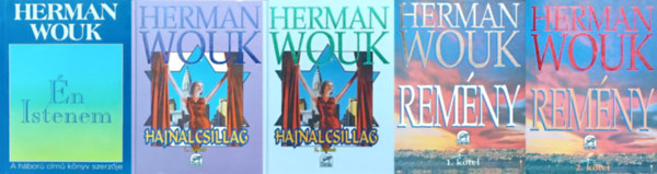 Herman Wouk - 3 db Herman Wouk regny: Remny I-II. + Hajnalcsillag I-II. + n Istenem (3 m 5 ktetben)