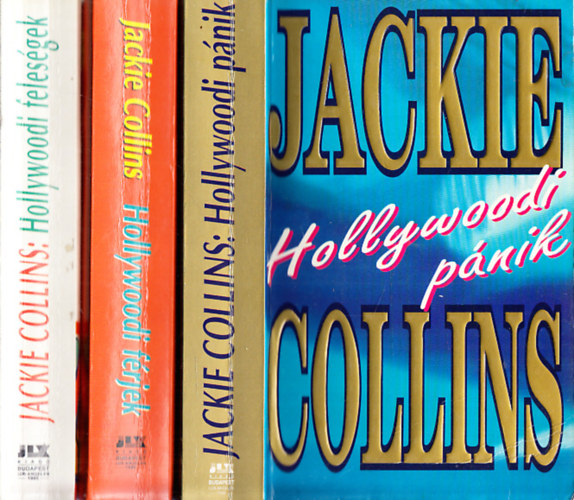 Jackie Collins - 3 db Jackie Collins kötet: Hollywoodi pánik + Hollywoodi férjek + Hollywoodi feleségek