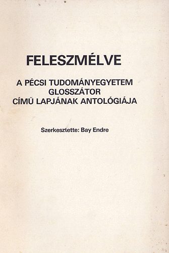 Bay Endre - Feleszm�lve