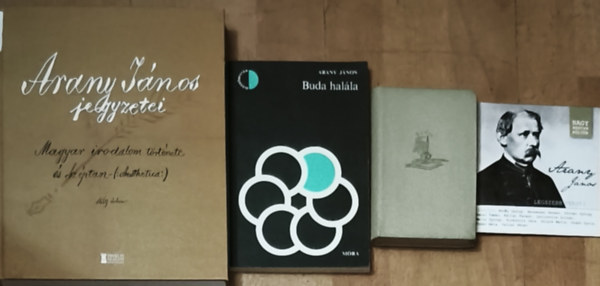 Petőfi Sándor Arany János - 3db Arany Jánossal kapcsolatos könyv + ajándék hangoskönyv CD - Arany és Petőfi levelezése, Buda halála, Arany János jegyzetei + Arany János legszebb versei