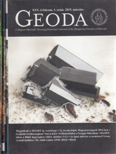 Geoda foly�irat 2015/1-3. (teljes �vfolyam, 3 db. lapsz�m)- A Magyar Minerofil T�rsas�g foly�irata
