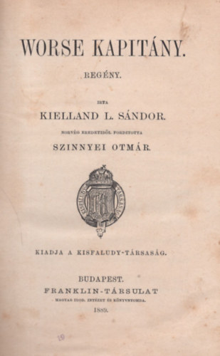 Kielland L. Sndor - Worse Kapitny