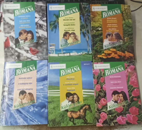 T�bb szerz� - Romana  k�l�nsz�mok 2002. 1-6 (teljes) /Korhat�r n�lk�l, A boldogs�g �tjai, L�v� tett v�leg�ny/