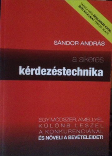 S�ndor Andr�s - A sikeres k�rdez�stechnika