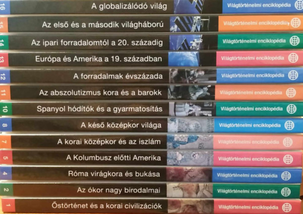 Vilgtrtnelmi enciklopdia 1-16. (hinyzik a 3.,6. s 9. ktet)