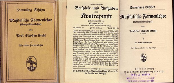 Professor Stephan Krehl - Musikalische Formenlehre - Kompositionslehre