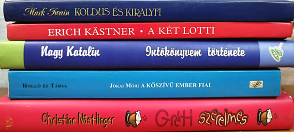 Erich Kästner, Nagy Katalin, Jókai Mór, Christine Nöstlinger Mark Twain - Ifjúsági könyvcsomag