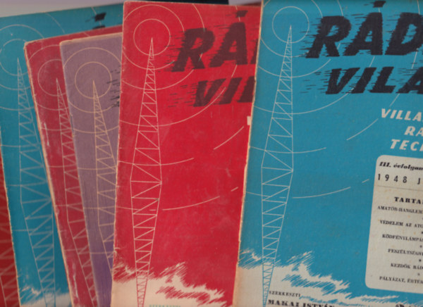 7 db Rádió világ: 1948/1., 3-8. számok