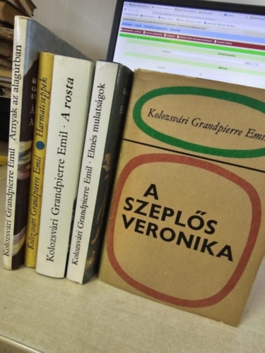 Kolozsvári Grandpierre Emil - 5db Kolozsvári Grandpierre kötet: Árnyak az alagútban+ Harmatcseppek+ A rosta+ Elmés mulatságok+ A szeplős Veronika