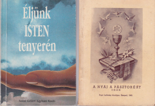 Johannes Rosche Hollai Ferenc - 3 db vall�si k�nyv: A ny�j a p�sztor�rt ( im�k ) + A Katolikus Munk�sifj� Mozgalmak Nemzetk�zi Sz�vets�g�nek kiad�s�ban 1993 + �lj�nk Isten tenyer�n