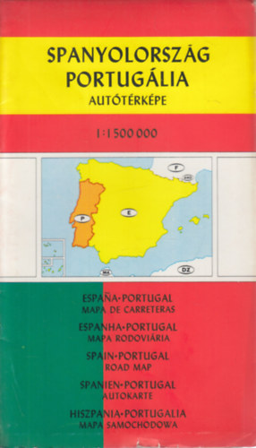 Spanyolorszg, Portuglia auttrkpe 1:1 500 000