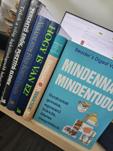 6db Reader's Digest album, KÖNYVMENTŐ AJÁNLAT: Titkok a világ legkülönlegesebb helyeiről+ Teremtő erők, pusztító elemek+ Varázslatos Föld körüli utazás+ Hogy is van ez?+ Elhallgatott tanácsok+ Mindennapi mindentudó