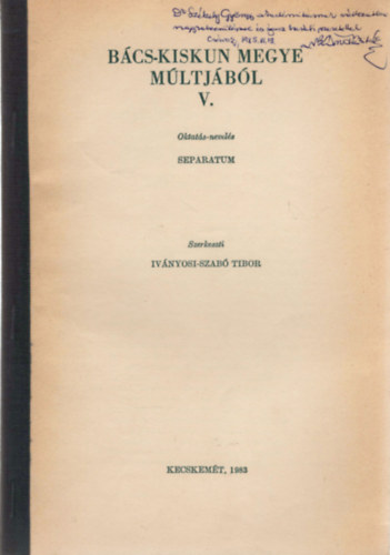 Mndics Mihly - A csvolyi dlszlvok anyanyelvi oktatsrl (1748-1948-1978)