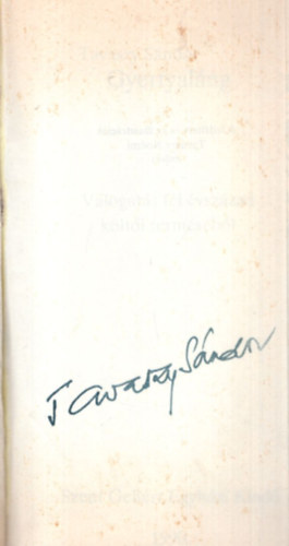 Tavaszy Sándor - Gyertyaláng - Dedikált - Válogatás fél évszázad költői terméséből