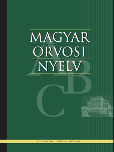 Dr. B�sze P�ter  (szerk.) - Magyar orvosi nyelv - IX. �vfolyam, 2. z�m 2009. december