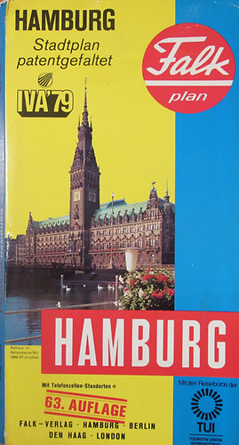 Hamburg Stadtplan patentgefaltet 1: 20000