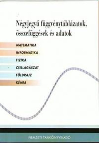 Michalovszky Csabn /szerk./ - Ngyjegy fggvnytblzatok, sszefggsek s adatok