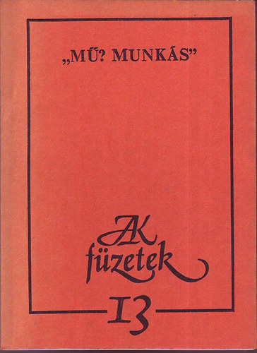 'M? Munks' (JAK fzetek)