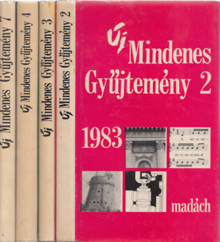 4db j Mindenes gyjtemny - 2. 1983 + 3. 1984 + 4. 1985 + 7. 1987