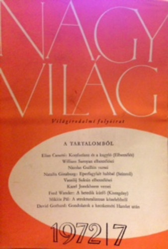 Nagy világ 1972/7 - Világirodalmi folyóirat