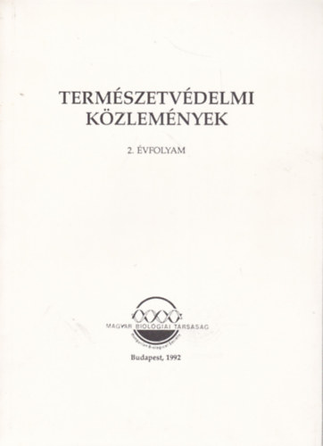 Termszetvdelmi kzlemnyek 2. vfolyam