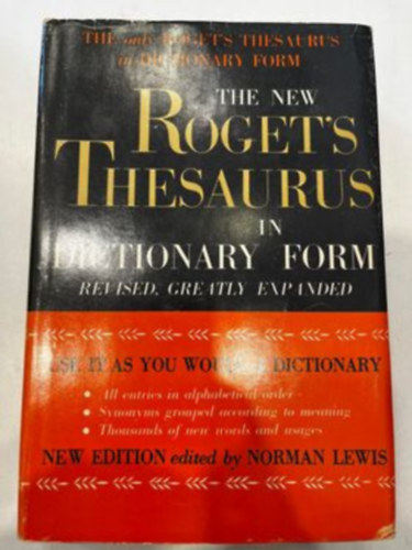 The New Roget's Thesaurus in Dictionary Form