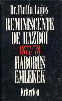 Dr. Fialla Lajos - Háborús emlékek 1877/78-ból