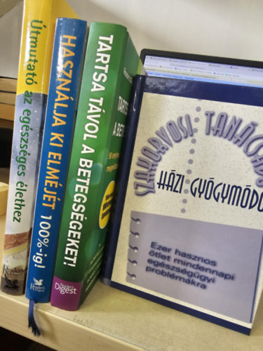 k�nyvcsomag Reader's Digest Kiad� Kft. - 4db Reader's Digest album: �tmutat� az eg�szs�ges �lethez+ Haszn�lja ki elm�j�t 100%-ig+ Tartsa t�vol a betegs�geket+ H�zi gy�gym�dok