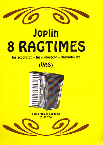 Scott Joplin - 8 Ragtimes for accordion - fr Akkordeon - harmonikra