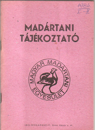 madrtani tjkoztat 1984 jlius-szeptember