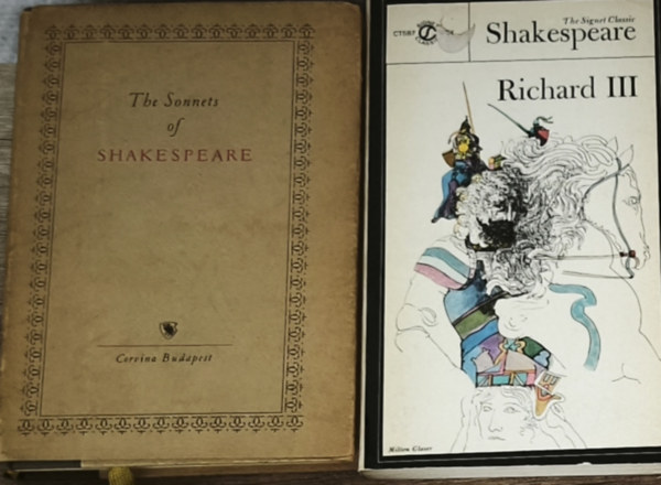 William Shakespeare - 2db angol nyelvű William Shakespeare mű - The Sonnets of Shakespeare, Richard III