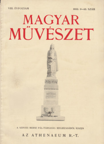 Majovszky Pl  (szerk.) - Magyar mvszet VIII. vf. 1932. 9-10. szm